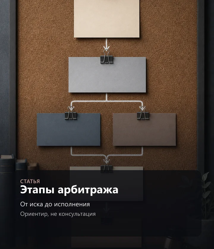 Этапы арбитража — От иска до исполнения, Ориентир, не консультация