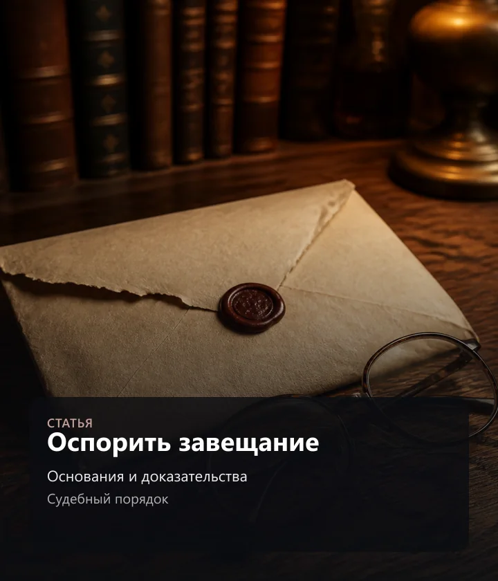 Оспорить завещание — Основания и доказательства, Судебный порядок