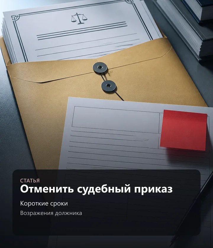Отменить судебный приказ — Короткие сроки, Возражения должника