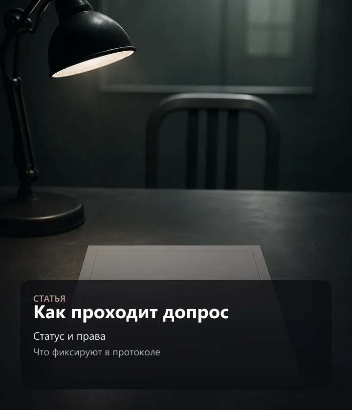 Как проходит допрос — Статус и права, Что фиксируют в протоколе