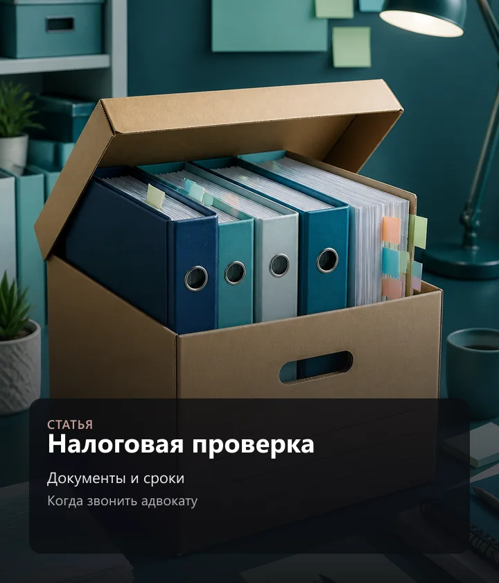 Налоговая проверка — Документы и сроки, Когда звонить адвокату