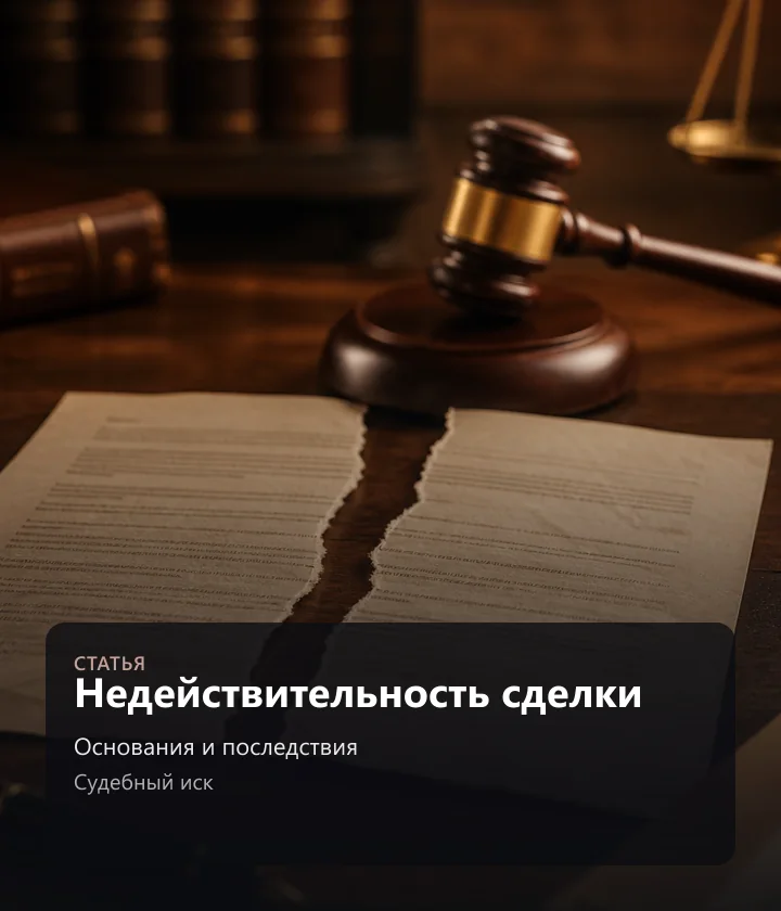 Недействительность сделки — Основания и последствия, Судебный иск