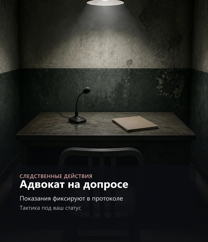 Адвокат на допросе — Показания фиксируют в протоколе, Тактика под ваш статус