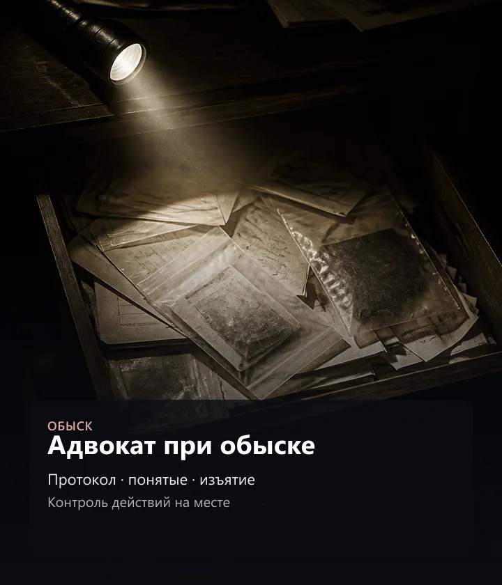 Адвокат при обыске — Протокол · понятые · изъятие, Контроль действий на месте
