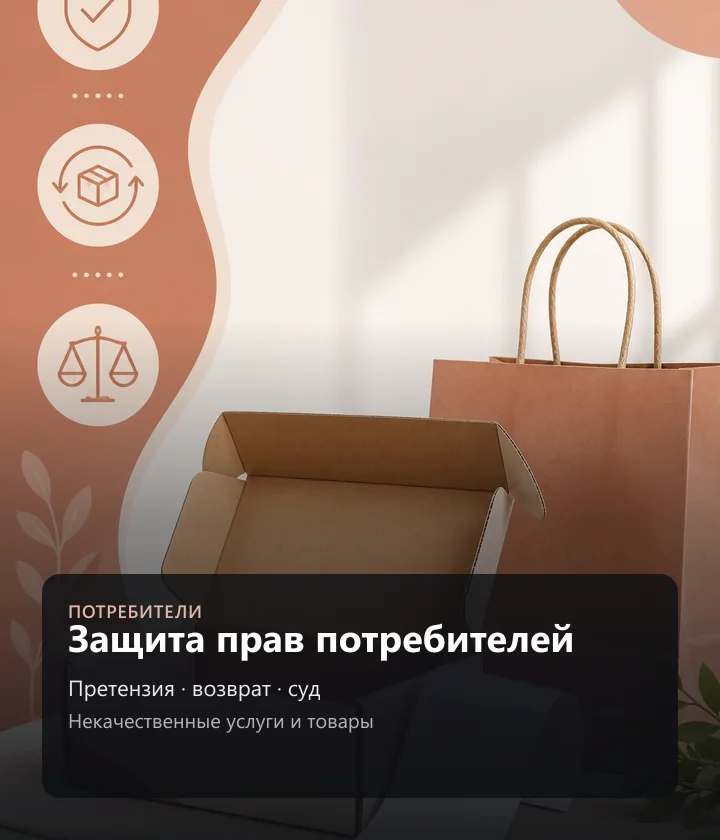 Защита прав потребителей — Претензия · возврат · суд, Некачественные услуги и товары