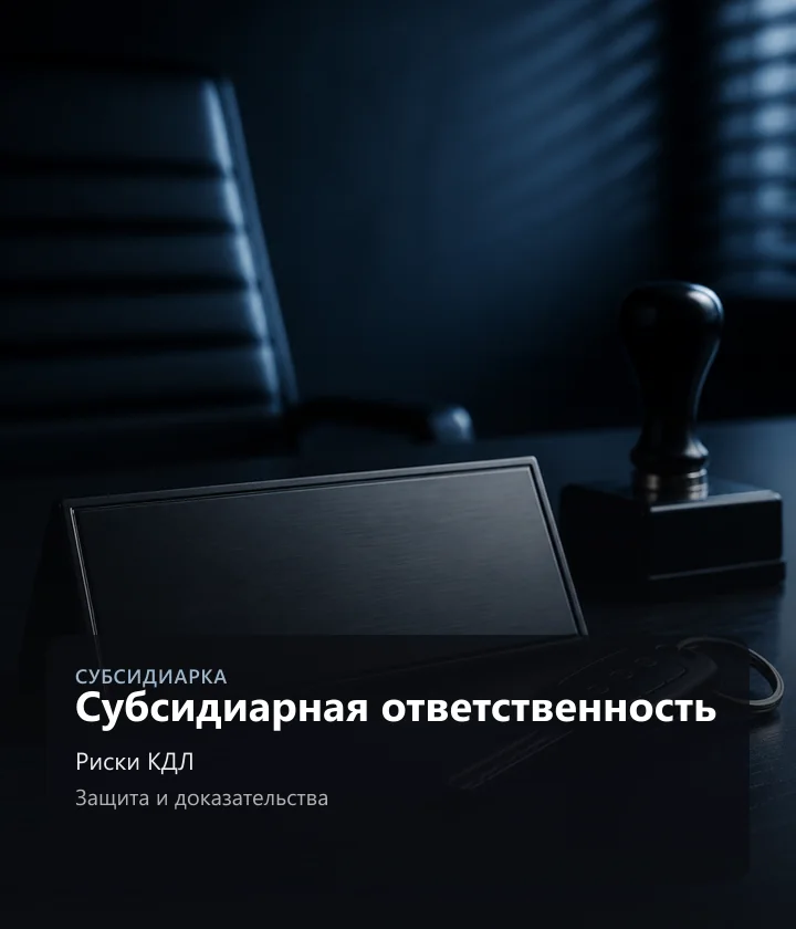 Субсидиарная ответственность — Риски КДЛ, Защита и доказательства