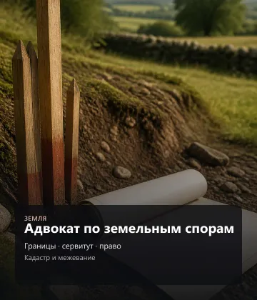 Адвокат по земельным спорам — Границы, сервитут, право, Кадастр и межевание
