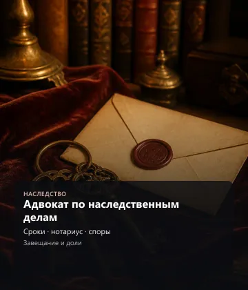 Адвокат по наследственным делам — Сроки, нотариус, споры, Завещание и доли
